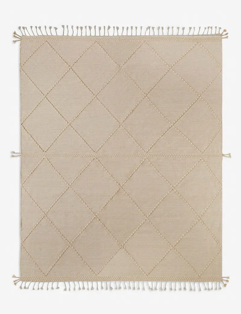 Taza Natural-Fiber Area Rug – Neutral Jute & Cotton Blend 1