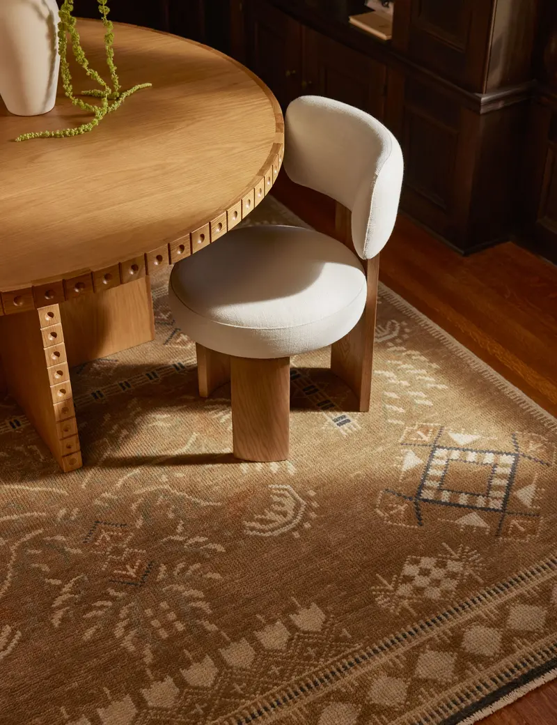 Theda Textured Hand-Knotted Wool Floor Rug 1