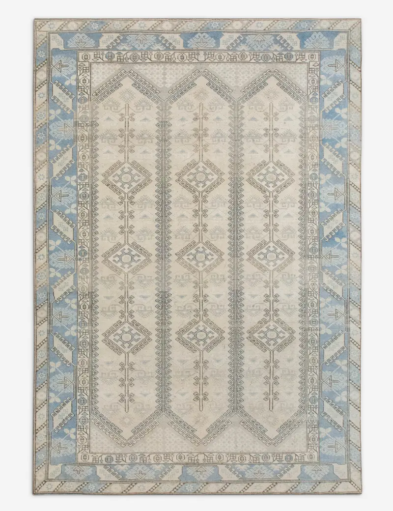 Timeless Turkish Wool Rug, Vintage Hand-Knotted Design, 6'4" X 9'3", No. 562 1