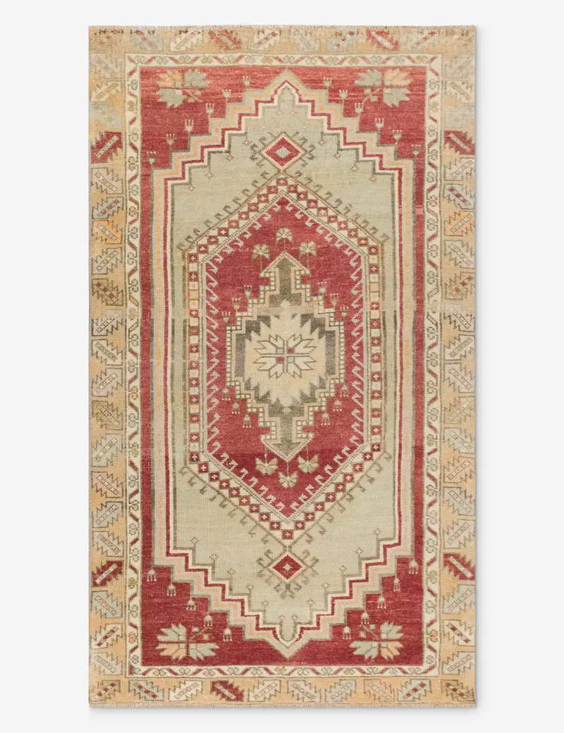 Tiny Turkish Wool Rug – Vintage Hand-Knotted, 2'8" X 5'7", No. 559 1