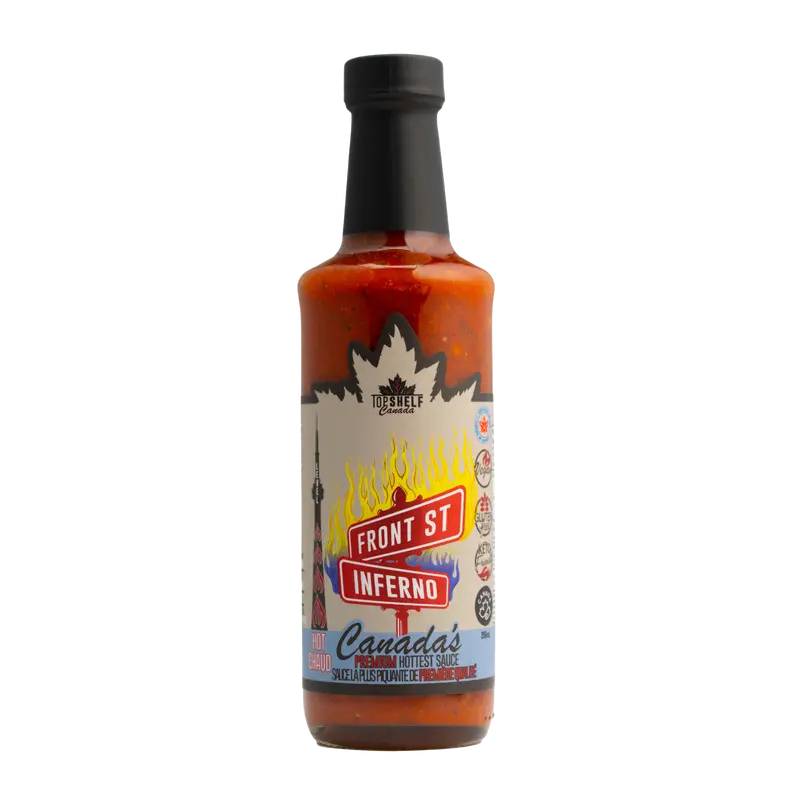 Top Shelf Canada Front St. Inferno Hot Sauce – Extreme Scoville-Level Heat 1