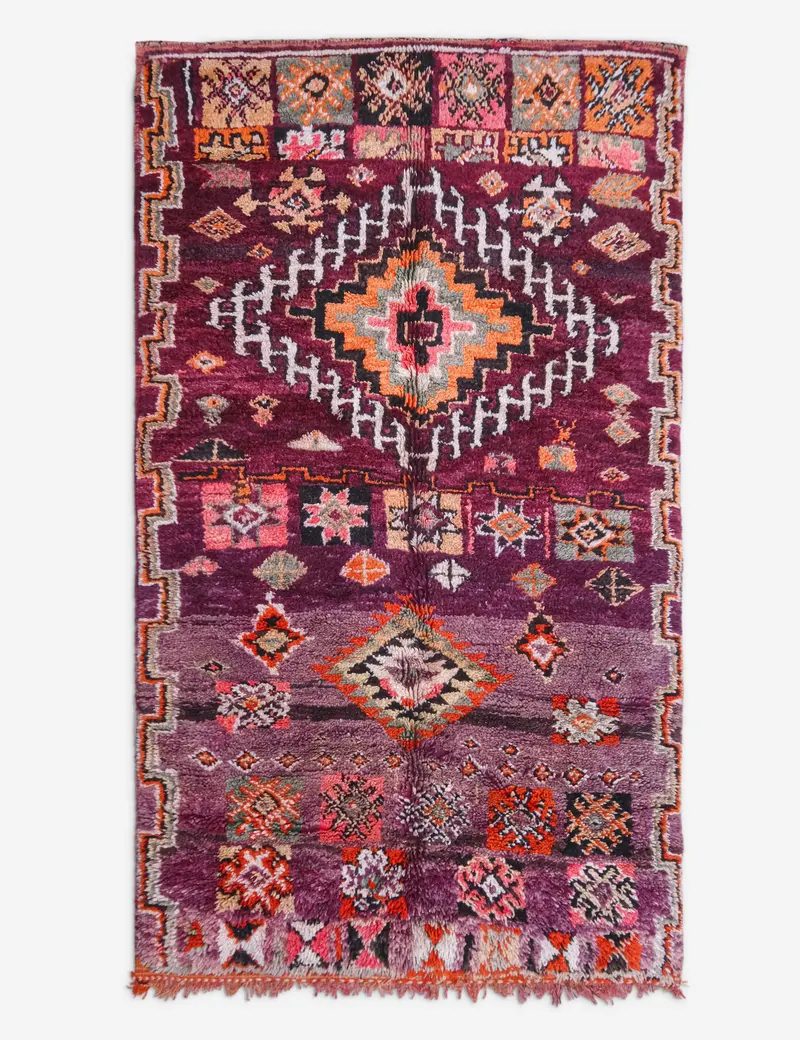 Traditional Berber Rug From Morocco – 5'2" X 9'1" (No. 94) 1