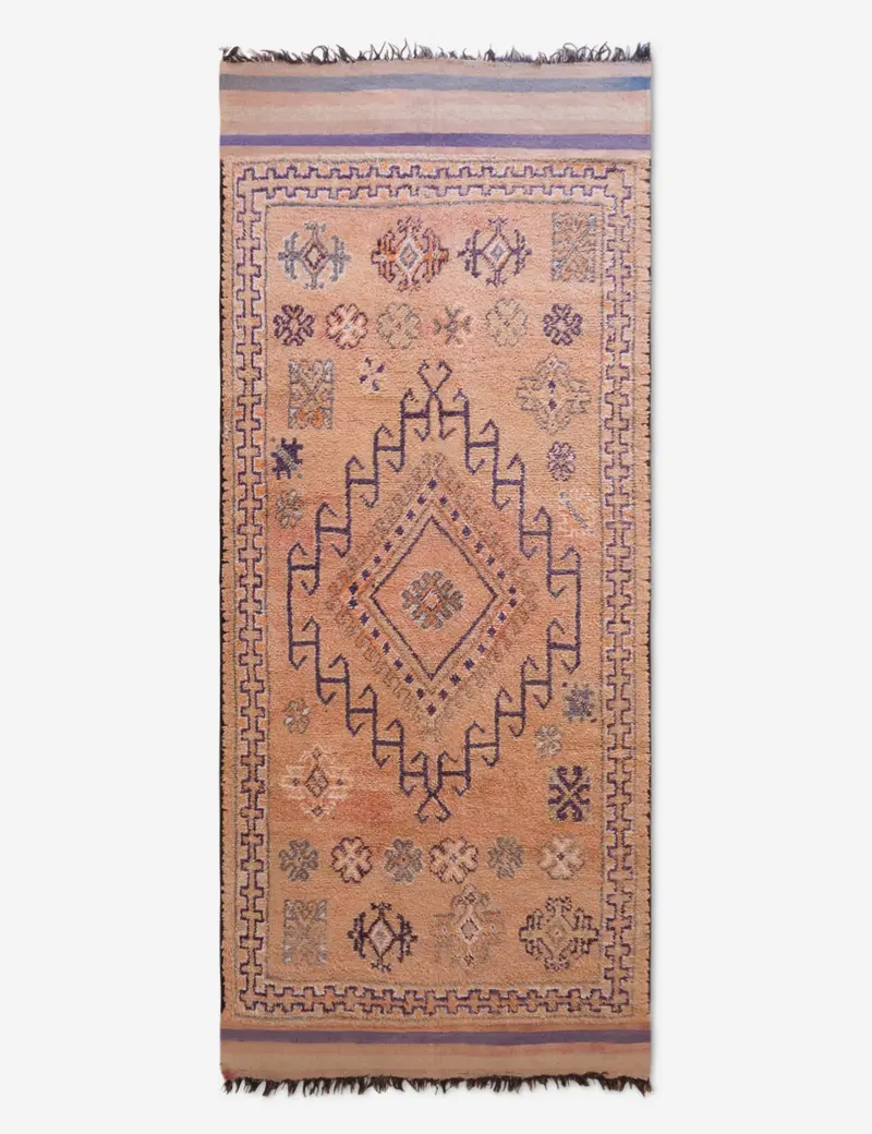 Traditional Moroccan Wool Rug No. 48 – Hand-Knotted Floor Covering, 5'8" X 12'10" 1