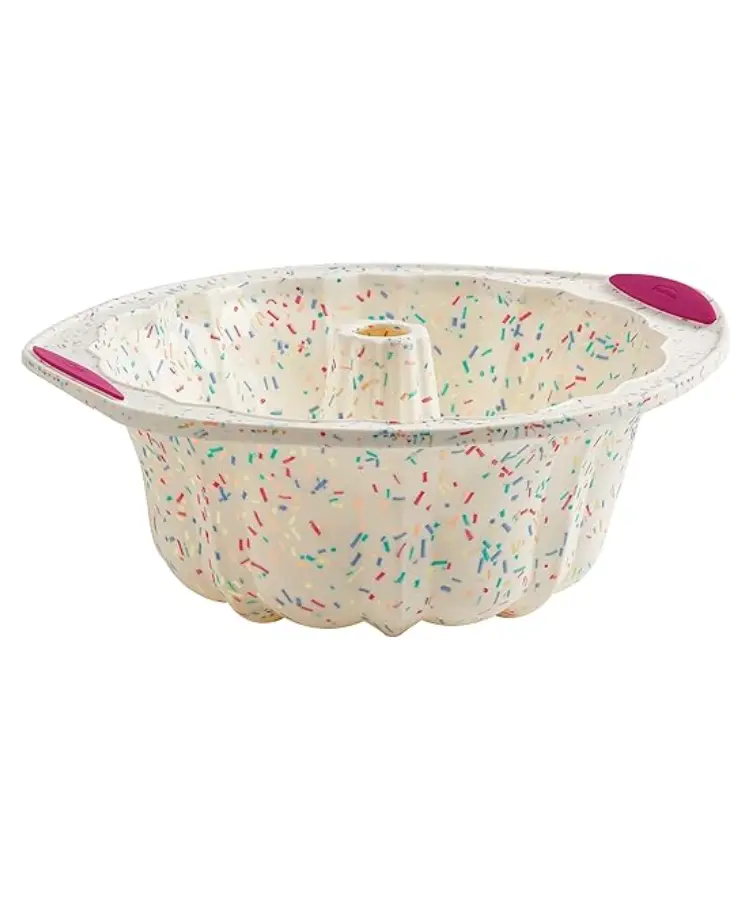 Trudeau Confetti Silicone Fluted Baking Pan 1