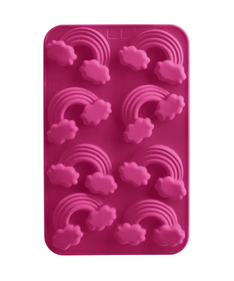 Trudeau Rainbow Chocolate Mold Set – Two Vibrant Candy Or Confectionery Molds 1