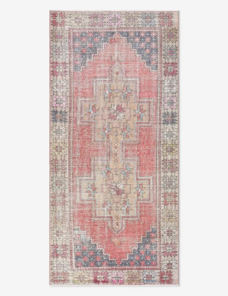Versatile Turkish Hand-Knotted Wool Rug, Classic Vintage Look, 4' X 8'5" – No. 494 1