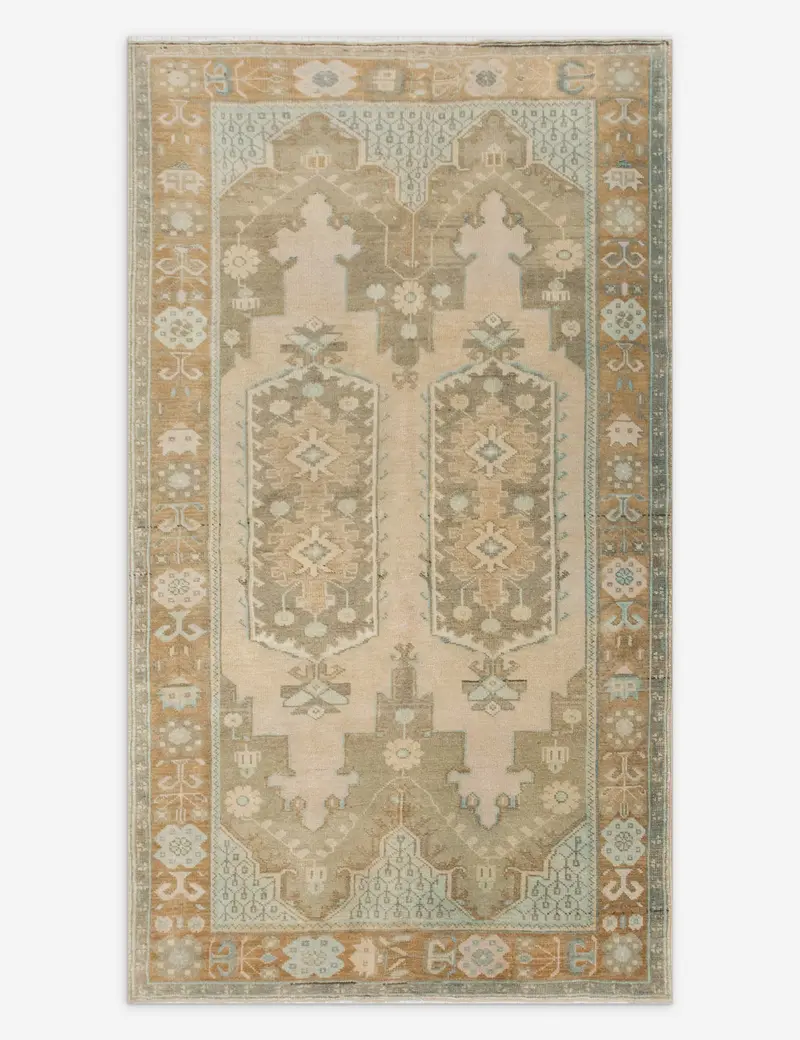 Versatile Turkish Wool Area Rug – Hand-Knotted, 4'10" X 7'4", No. 550 1