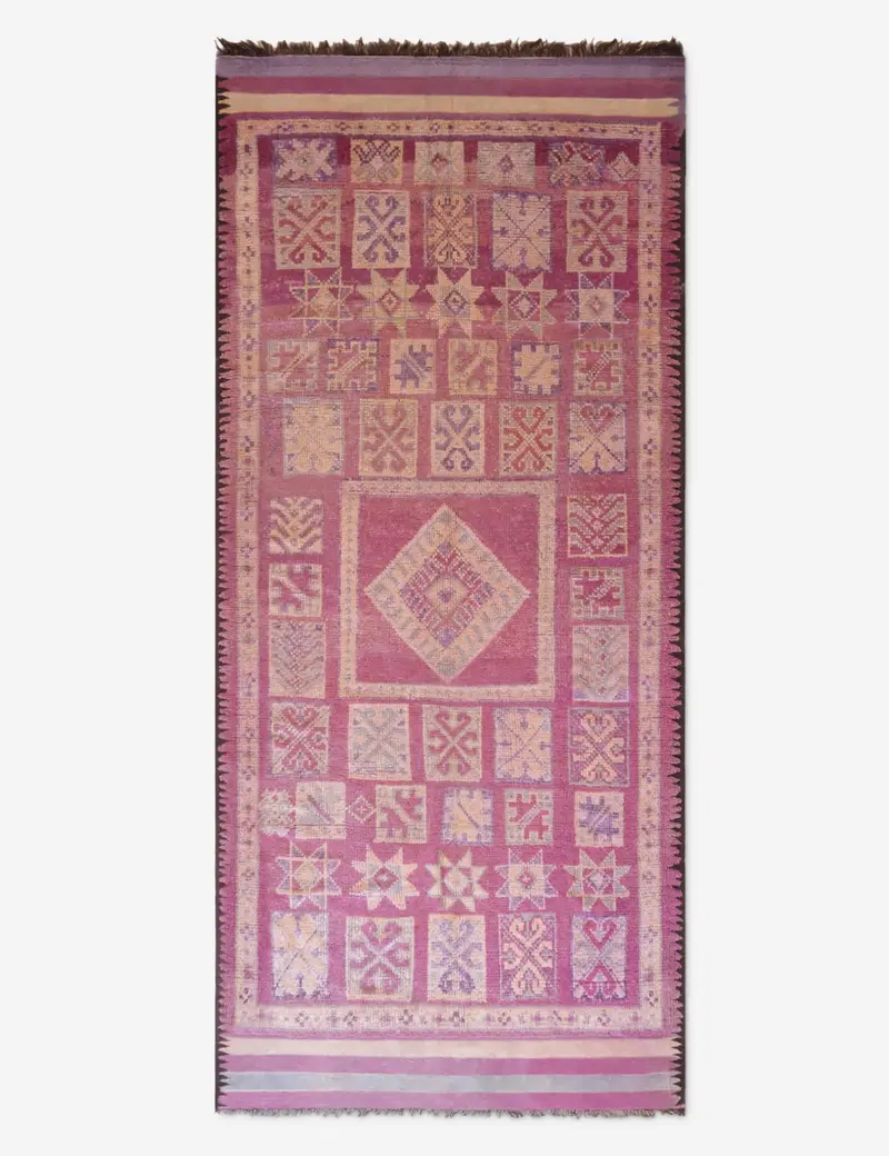 Vintage Moroccan Wool Rug No. 62 – Hand-Knotted, 5'4" X 11'9" 1