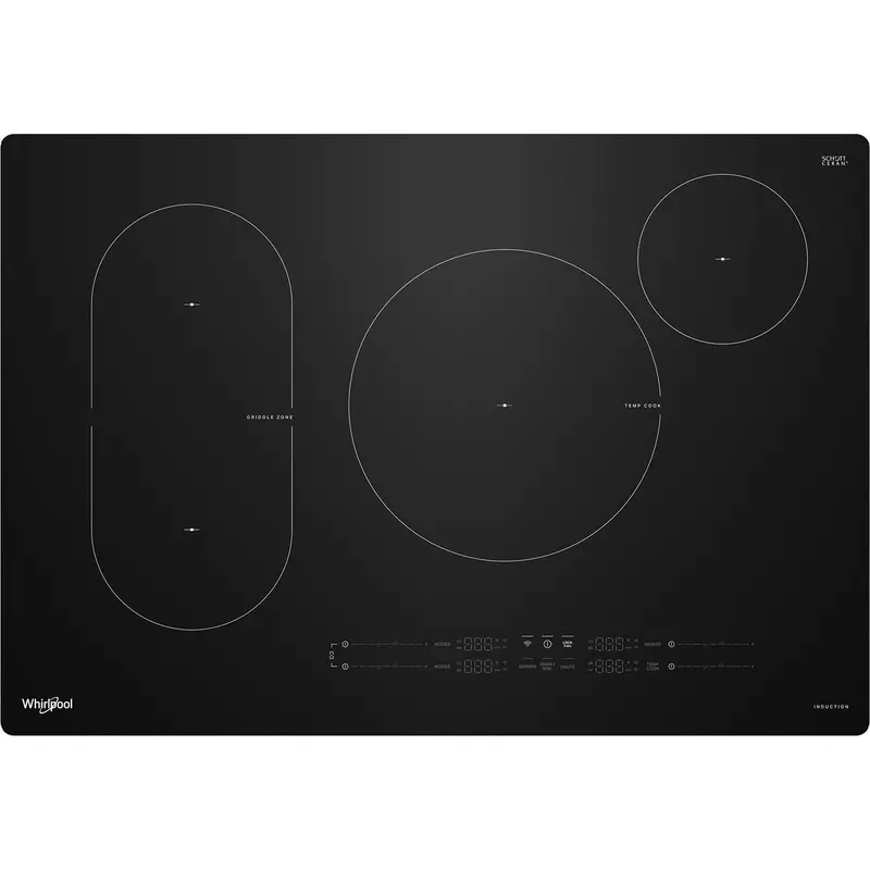 Whirlpool 30-Inch Smart Induction Cooktop – Black (Wcit7030Sb) 1