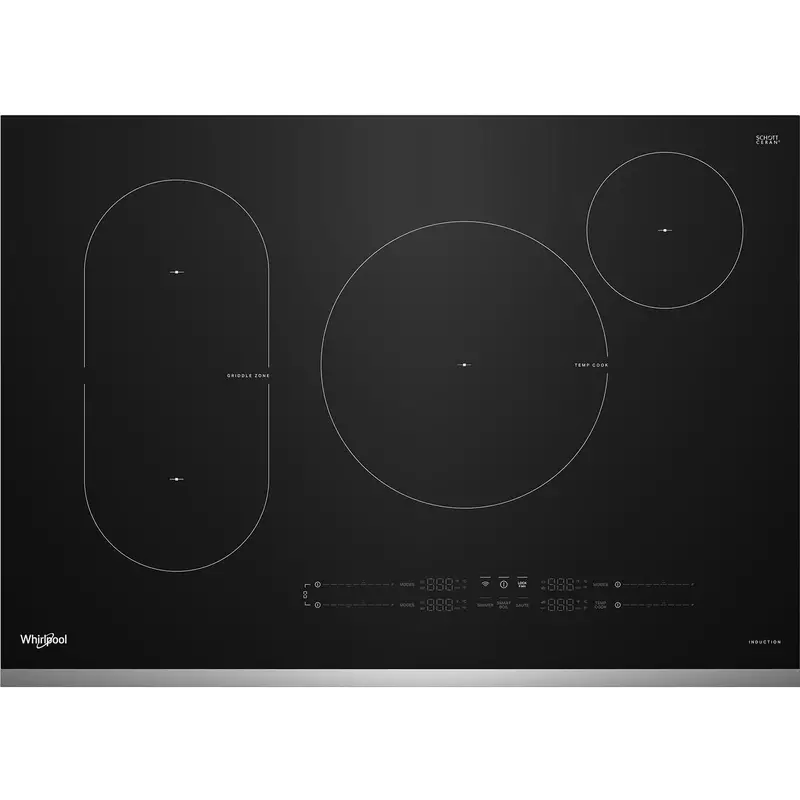 Whirlpool 30-Inch Smart Induction Cooktop – Stainless Steel (Wcit7030Ss) 1