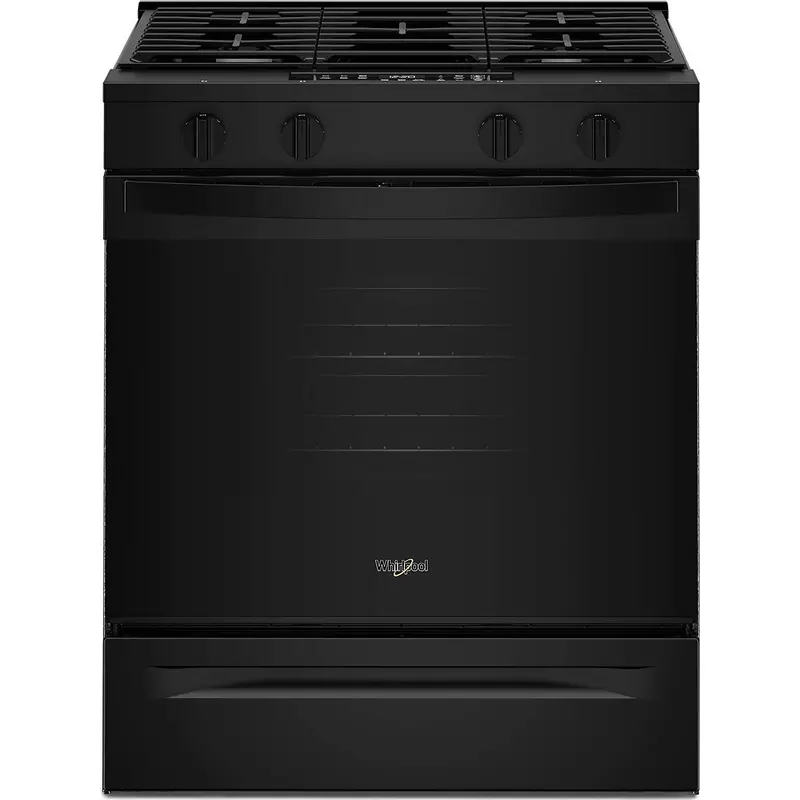 Whirlpool 30-Inch Wi-Fi-Enabled Built-In Gas Range – Black Stainless, Model Wsgs3330Tb 1