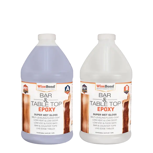 Wisebond® Bar & Tabletop Epoxy Resin – 1-Gallon Kit 1