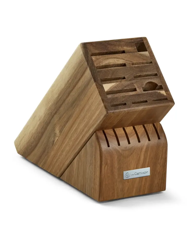 Wüsthof 17-Slot Acacia Wood Knife Block 1