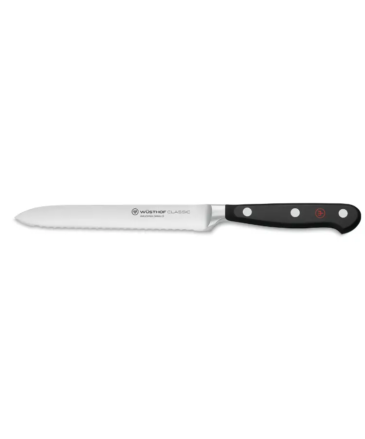 Wüsthof Classic 5-Inch Serrated Utility Knife – Durable And Sharp 1