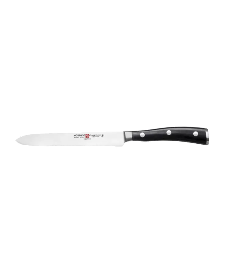 Wüsthof Classic Ikon 5-Inch Serrated Utility Knife For Tough Tasks 1