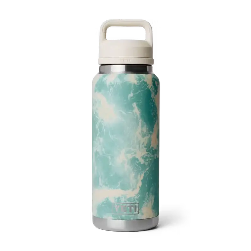 Yeti Rambler 36 Oz Vacuum-Insulated Bottle With Chug Cap – Sea View Finish 1